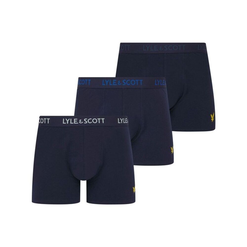 Lyle & Scott Mens Barclay Boxer Shorts (Pack of 3) / Blue